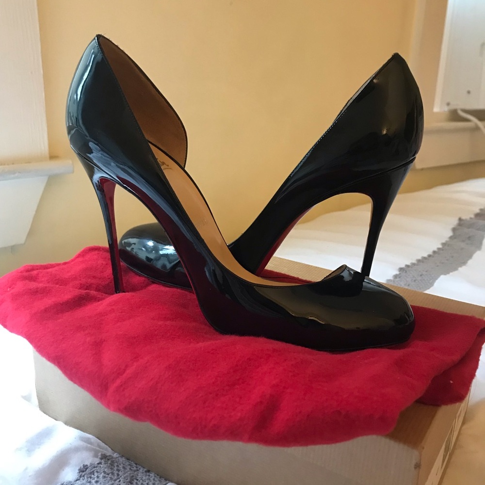 Black Patent Leather Christian Louboutins